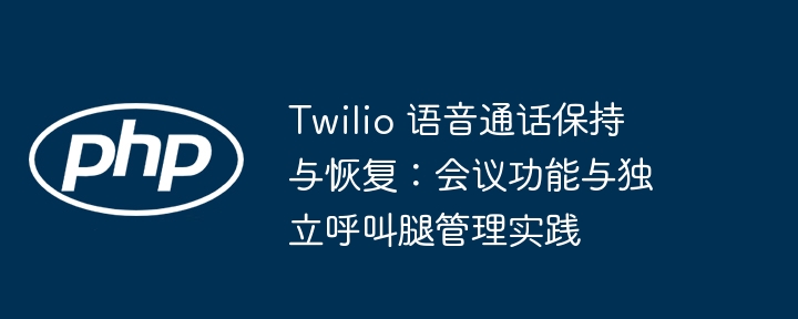 Twilio语音通话保持与恢复技巧