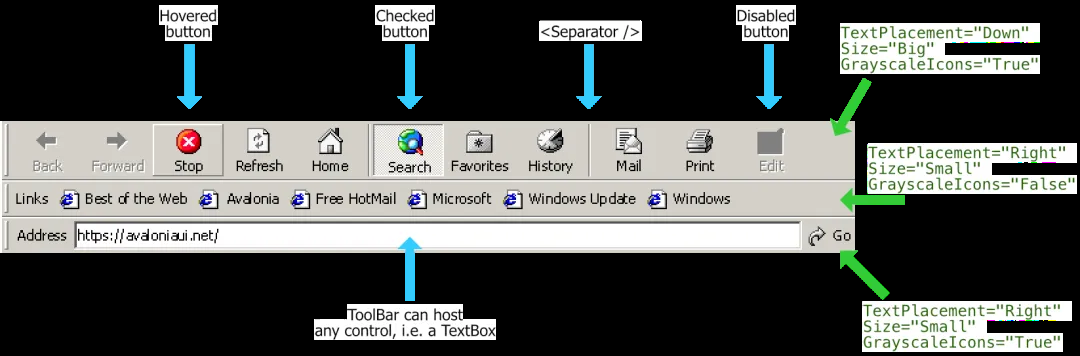一款超级经典复古的 Windows 9x 主题风格 Avalonia UI 控件库，满满的回忆杀！