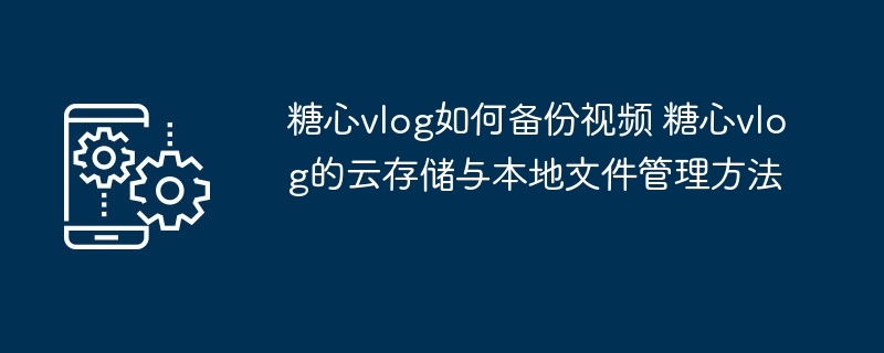 糖心vlog备份技巧与存储方法
