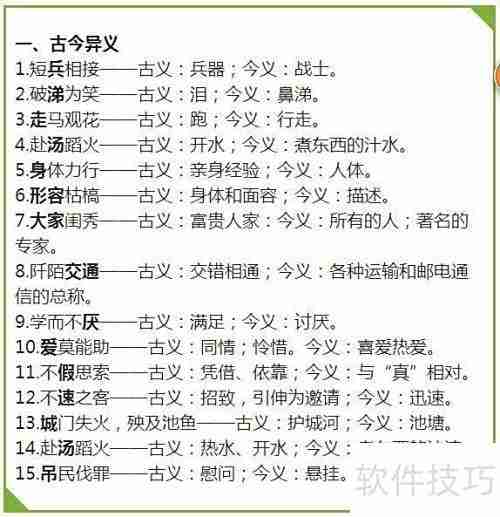 古文实词翻译技巧