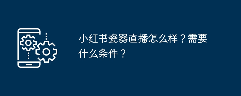小红书瓷器直播玩法及门槛解析
