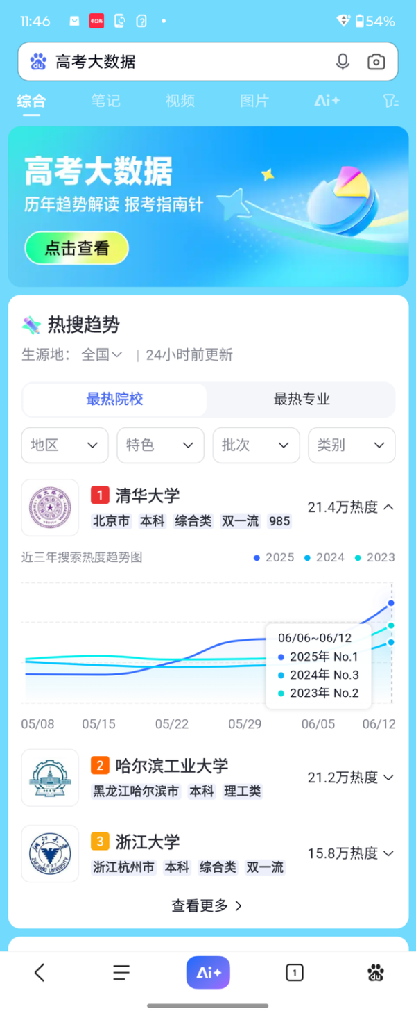 高考报志愿别只看一个AI，多AI比较+大数据才更稳