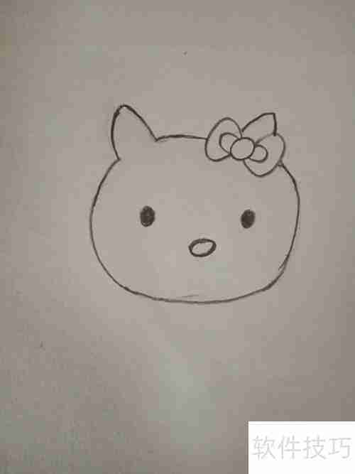 丑萌Hello Kitty简笔画