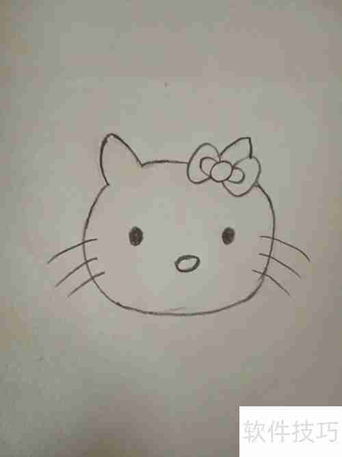 丑萌Hello Kitty简笔画