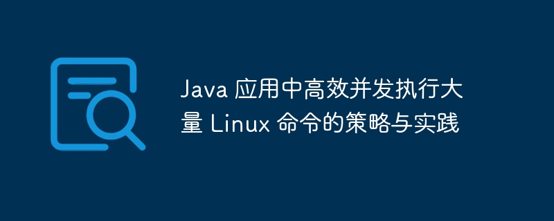 Java高效执行大量Linux命令的技巧