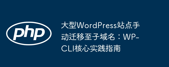WordPress子域名迁移教程：WP-CLI实战指南