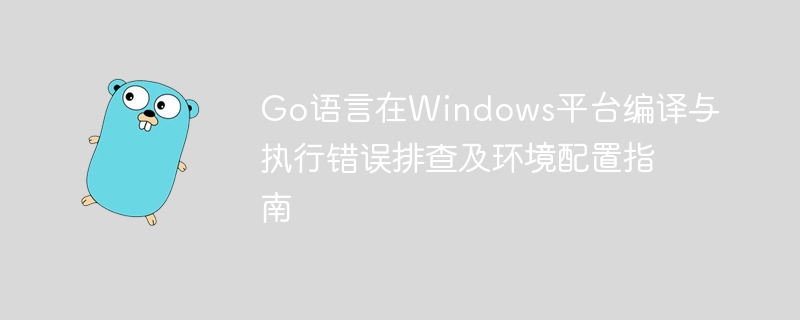 Go语言Windows编译错误排查全攻略