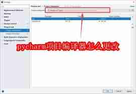 如何更改pycharm项目编译器