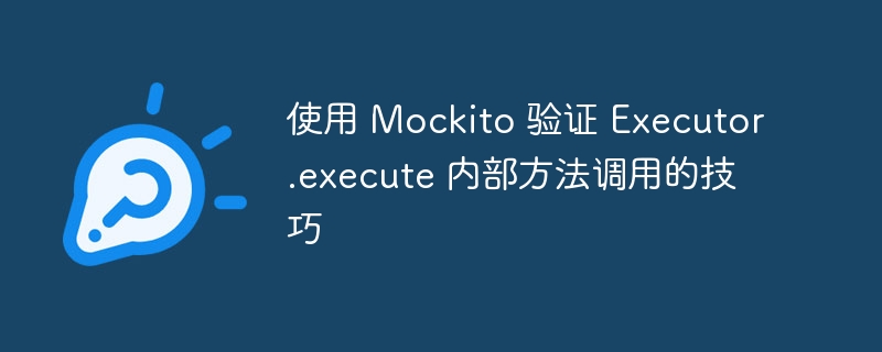 Mockito验证execute方法调用方法