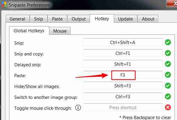 Snipaste怎么更改截图快捷键hotkey