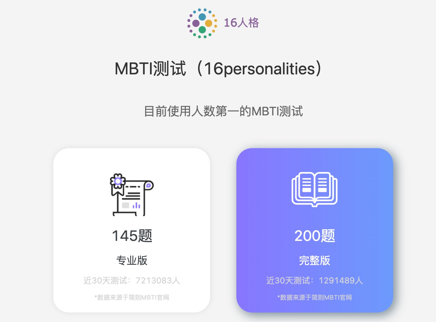 免费测MBTI官网入口无需付费