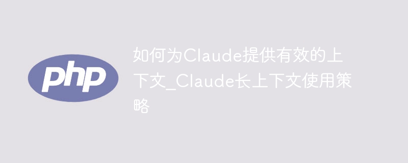 Claude长上下文使用技巧与优化方法