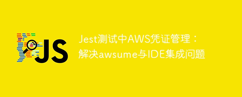 Jest测试中AWS凭证管理：解决awsume与IDE集成问题
