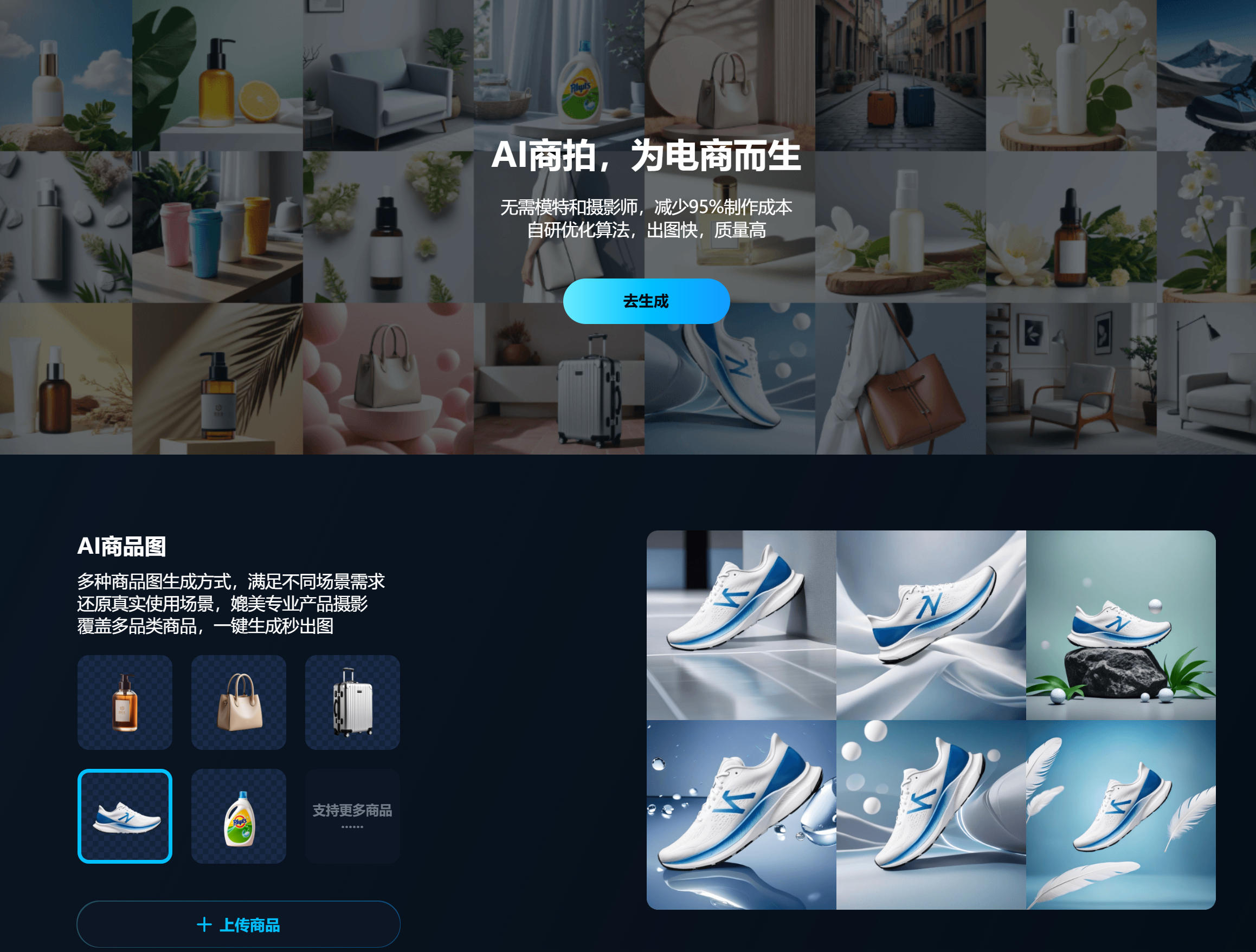 图生生：AI电商商拍工具，商品图生成，虚拟模特，抠图精修，低成本高效率