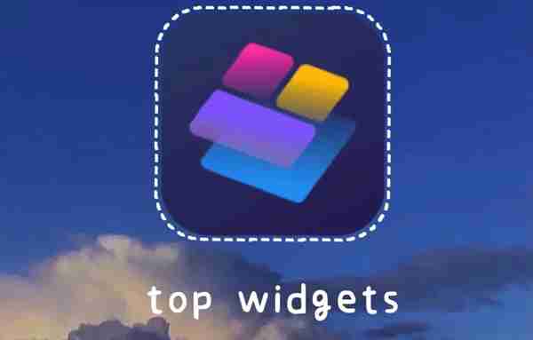 Top Widgets自定义设置组件的方法步骤