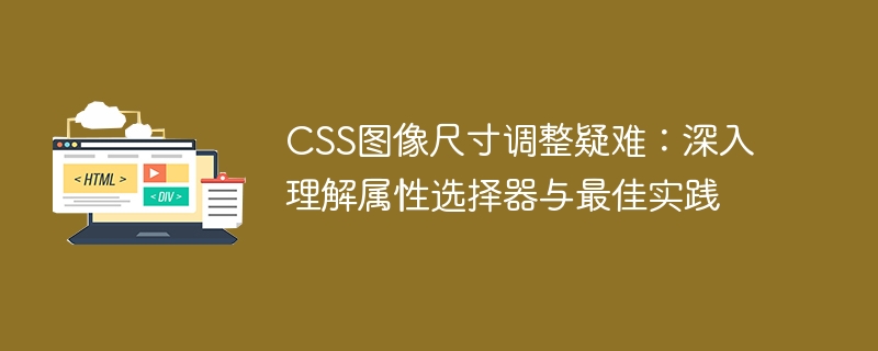 CSS图像尺寸调整技巧与属性选择器应用