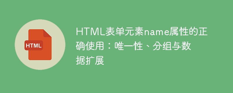 HTML表单name属性详解：唯一性与数据扩展技巧