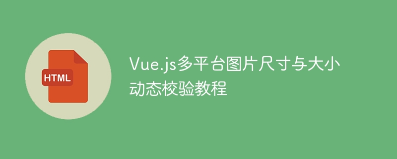 Vue.js多平台图片尺寸与大小动态校验教程
