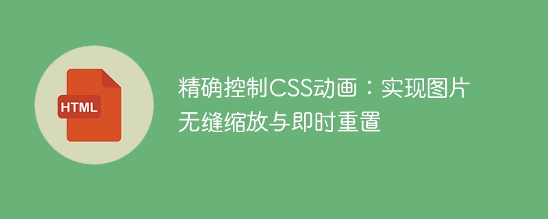 CSS动画控制：图片缩放与重置技巧