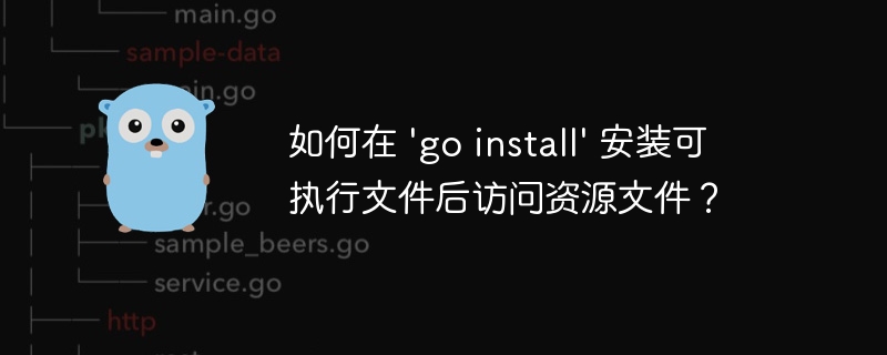goinstall后资源文件访问方式