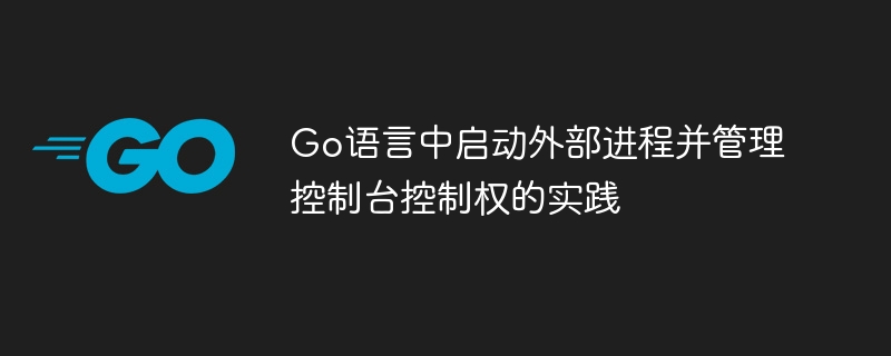 Go语言中启动外部进程并管理控制台控制权的实践
