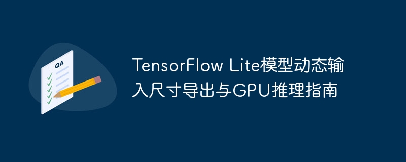 TensorFlowLite动态输入与GPU推理教程