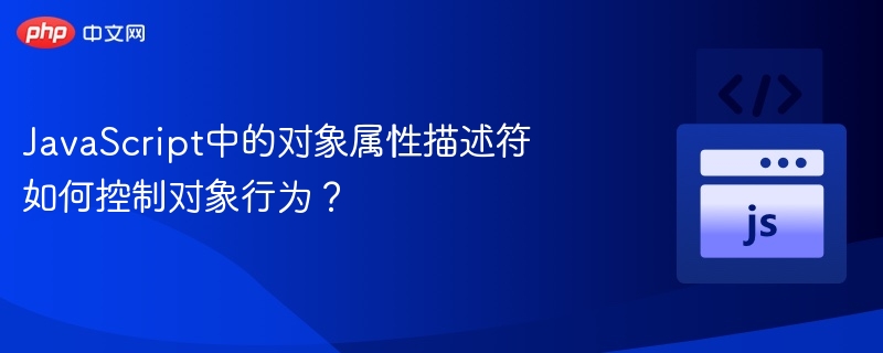 JS对象属性描述符详解