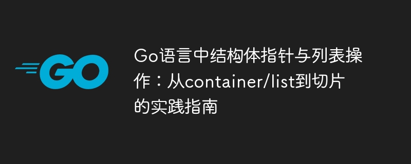Go结构体指针与切片操作详解