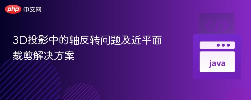 3D投影轴反转及近裁剪解决技巧