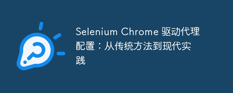 SeleniumChrome代理设置全攻略