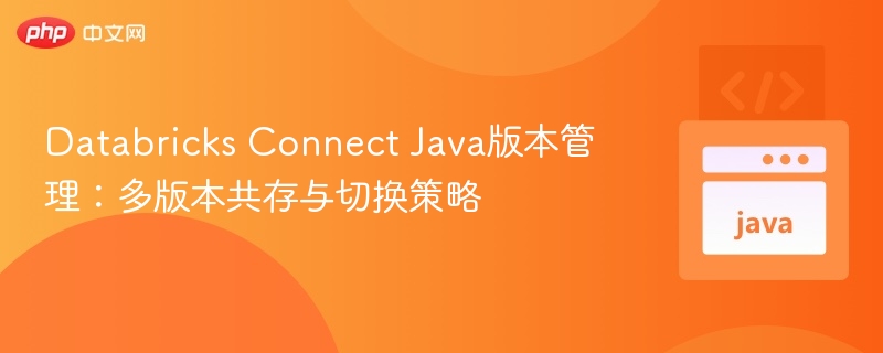 DatabricksConnectJava多版本管理指南
