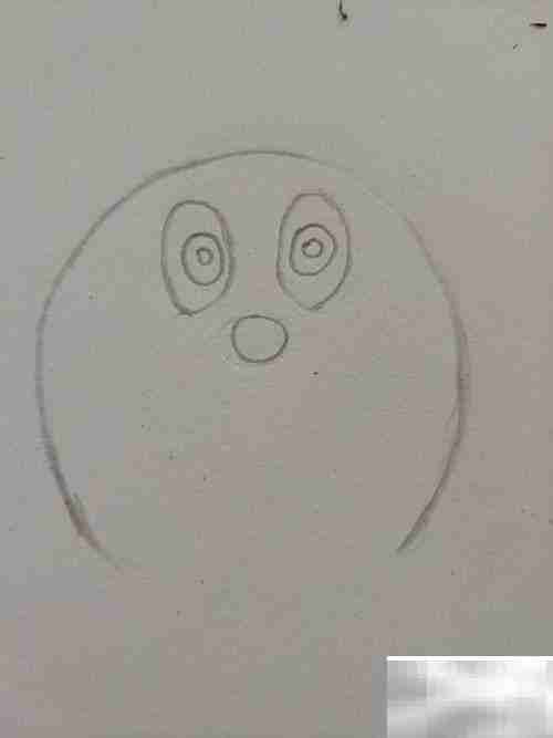 机器猫头像简笔画教程