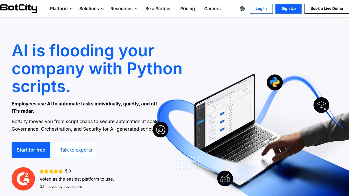 Python 自动化治理平台 BotCity 融资 1200 万美元