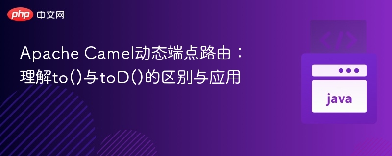 ApacheCamelto与toD区别全解析