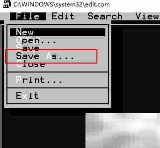 用edit命令创建bat文件