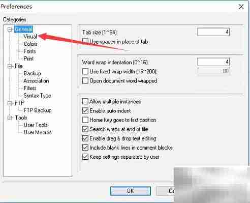 Crimson Editor斜体注释关闭方法