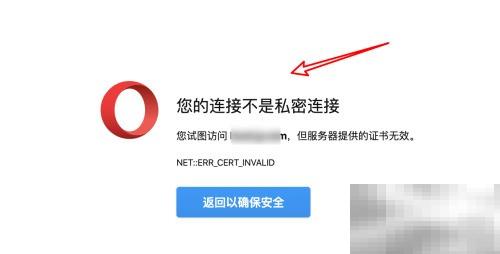 Opera连接不私密怎么处理