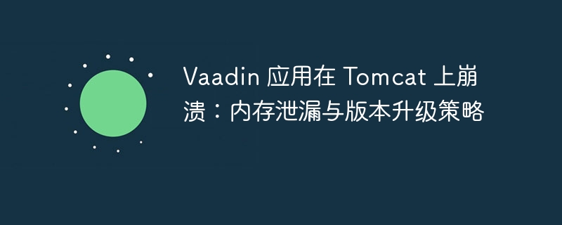 Vaadin 应用在 Tomcat 上崩溃：内存泄漏与版本升级策略
