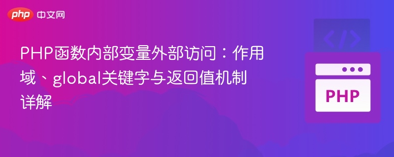 PHP变量作用域与global用法详解