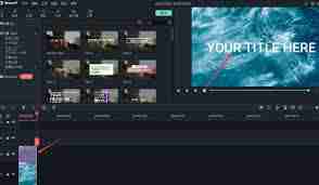万兴喵影如何制作水波纹视频片头效果