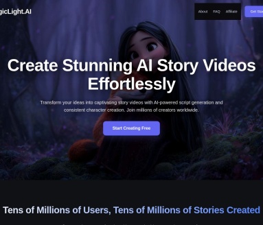 MagicLight.ai：叙事驱动AI动画视频创作平台 | 高效生成专业级故事动画