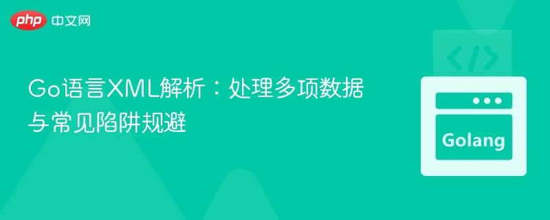 Go语言XML解析：处理多项数据与常见陷阱规避
