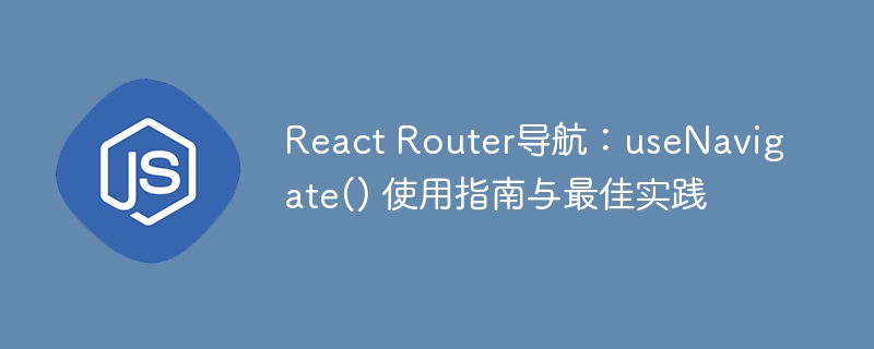 ReactRouter导航技巧：useNavigate实用指南