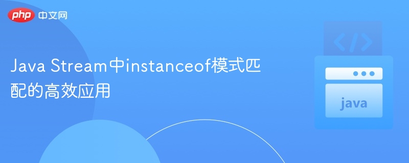 JavaStream中instanceof高效使用技巧