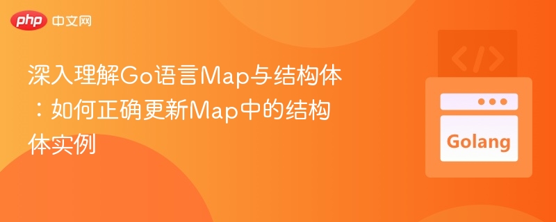 深入理解Go语言Map与结构体:如何正确更新Map中的结构体实例