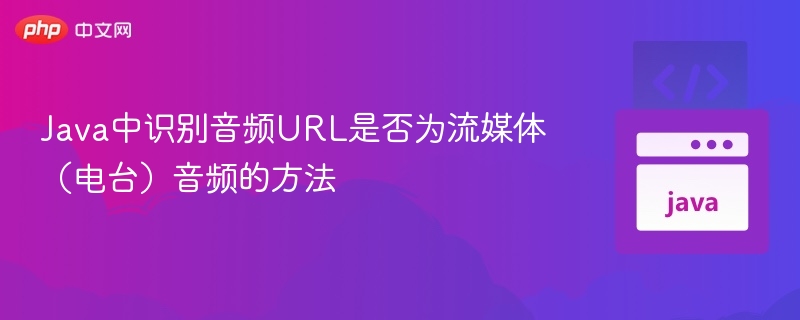 Java中识别音频URL是否为流媒体(电台)音频的方法