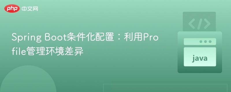 Spring Boot条件化配置:利用Profile管理环境差异