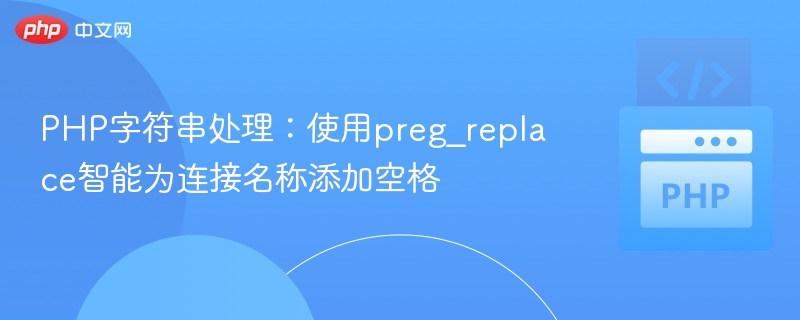 PHP正则替换智能加空格技巧解析