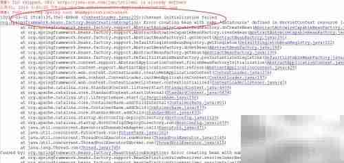 解析映射文档失败