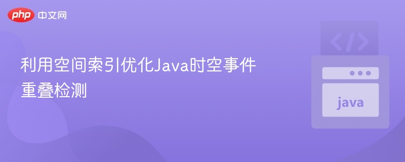 空间索引优化Java时空重叠检测方法